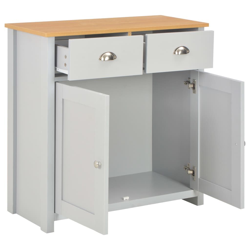 vidaXL Sideboard Grey 79x35x81 cm