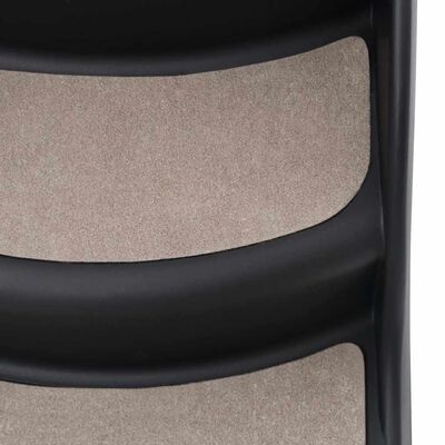 vidaXL Folding 3-Step Dog Stairs Black, black vidaXL Folding 3-Step Dog Stairs Black