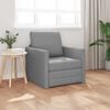 vidaXL Floor Sofa Bed 2-in-1 Light Grey 112x174x55 cm Fabric