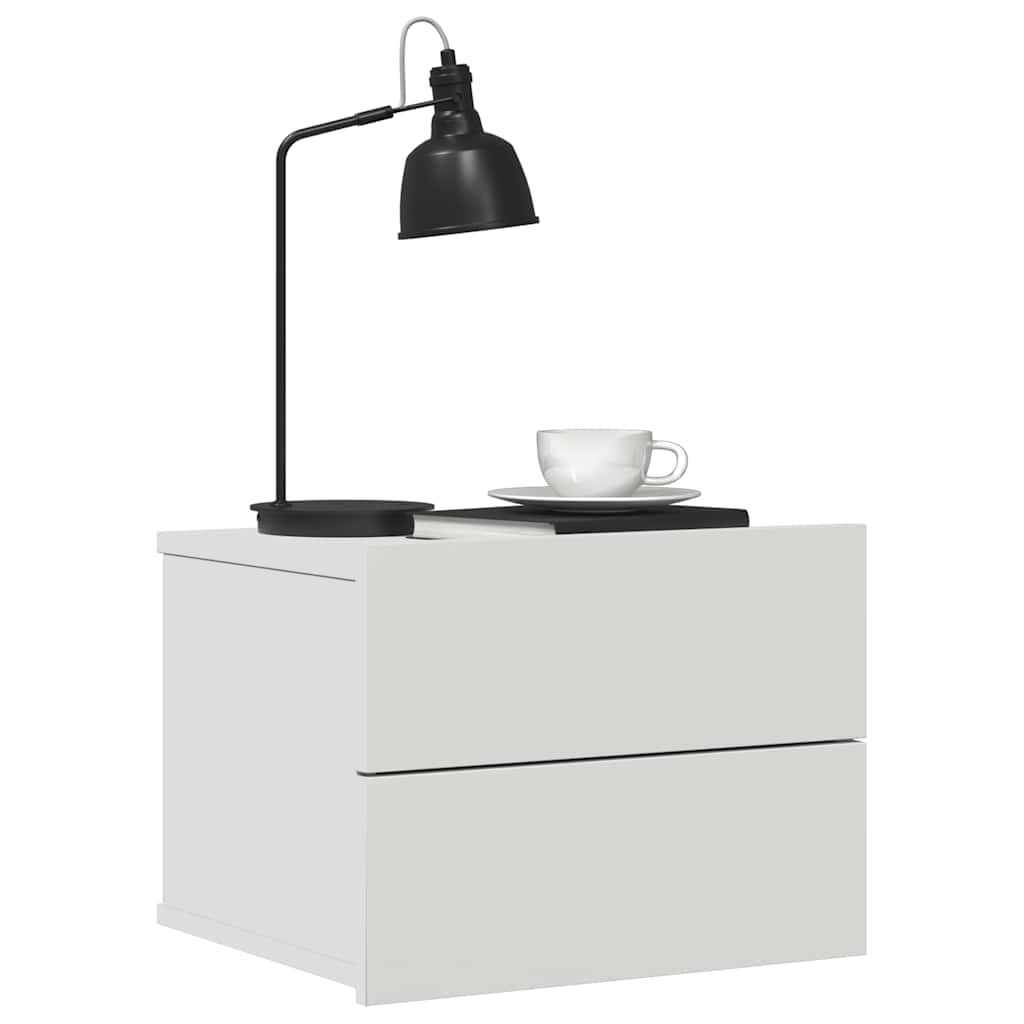 vidaXL Bedside Cabinet White 40x30x30 cm Engineered Wood