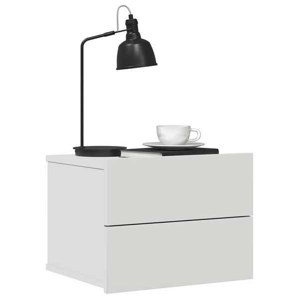 vidaXL Bedside Cabinet White 40x30x30 cm Engineered Wood