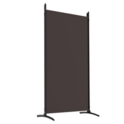 vidaXL 5-Panel Room Divider Brown 433x180 cm Fabric, brown vidaXL 5-Panel Room Divider Brown 433x180 cm Fabric