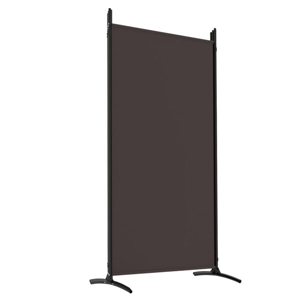 vidaXL 5-Panel Room Divider Brown 433x180 cm Fabric