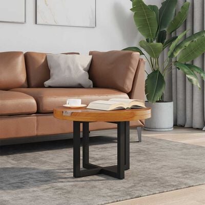 vidaXL Coffee Table Teak Resin 60 cm,  vidaXL Coffee Table Teak Resin 60 cm