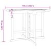 vidaXL 5 Piece Folding Outdoor Dining Set Solid Wood Teak