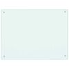 vidaXL Kitchen Backsplash Milk 80 x 60 cm Tempered Glass