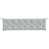 vidaXL Garden Bench Cushions 2 pcs Melange Light Grey 200x50x7 cm Fabric