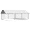 vidaXL Outdoor Dog Kennel with Roof 400x200x150 cm