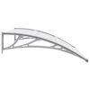 vidaXL Door Canopy Grey 120x100 cm PC