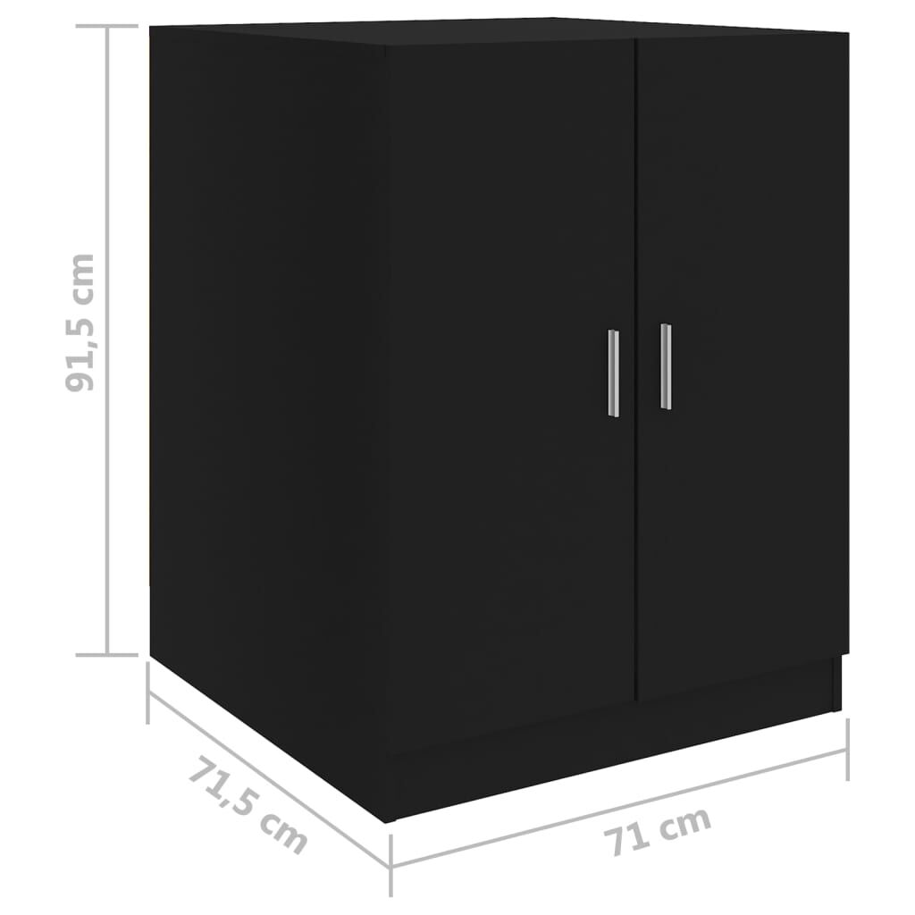 vidaXL Washing Machine Cabinet Black