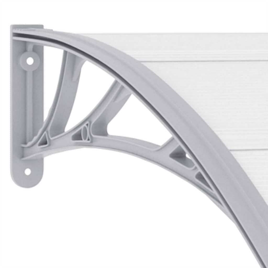 vidaXL Door Canopy Grey 120x100 cm PC