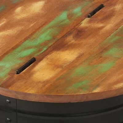 vidaXL Coffee Table Black 50x39.5 cm Solid Wood Reclaimed, black vidaXL Coffee Table Black 50x39.5 cm Solid Wood Reclaimed