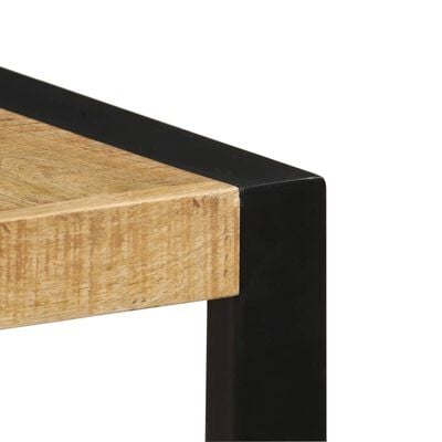 vidaXL Dining Table 140x70x75 cm Solid Mango Wood, black vidaXL Dining Table 140x70x75 cm Solid Mango Wood