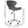 vidaXL Swivel Dining Chairs 4 pcs Grey Faux Leather