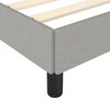 vidaXL Bed Frame without Mattress Light Grey 92x187 cm Single Fabric