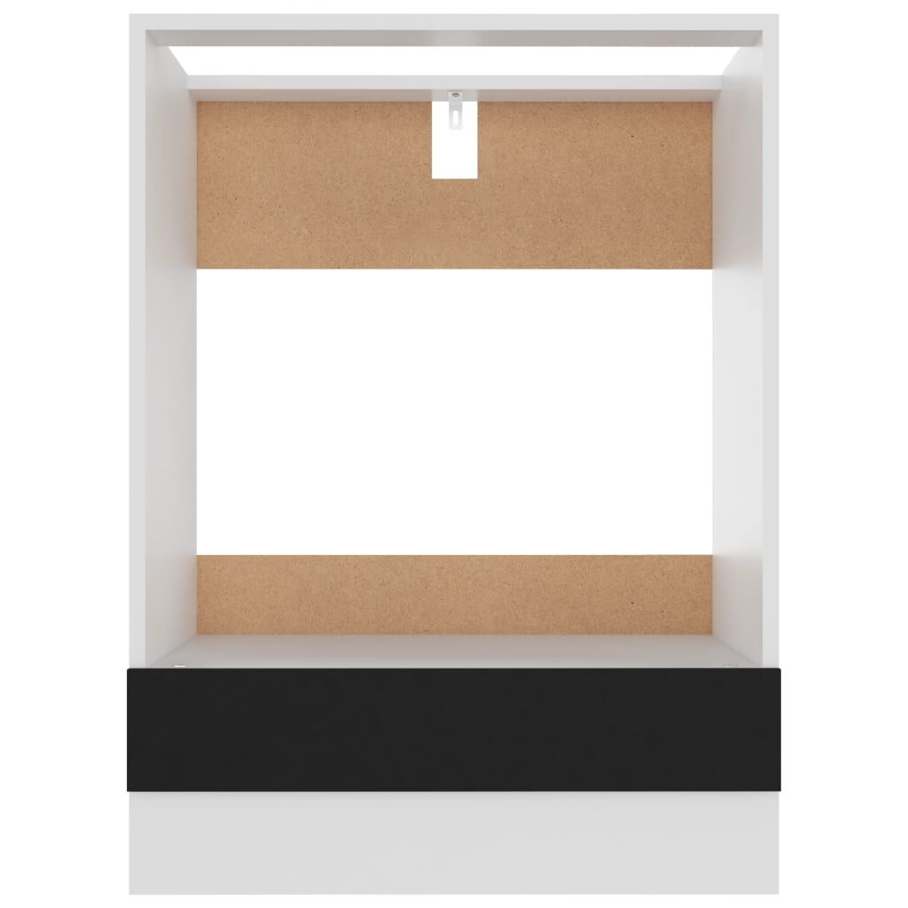 vidaXL Oven Cabinet Riga Black 60x46x81.5 cm Engineered Wood
