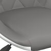 vidaXL Bar Stools 2 pcs Grey and White Faux Leather