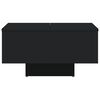 vidaXL Coffee Table Black 60x60x31.5 cm Engineered Wood