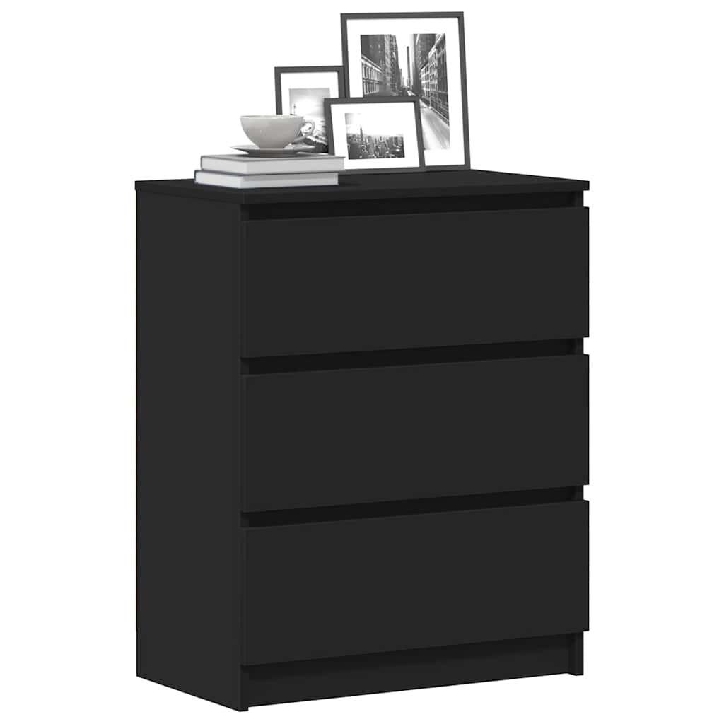 vidaXL Sideboard Black 60x35x76 cm Engineered Wood