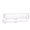 vidaXL Monitor Stand White 50x24x13 cm Solid Wood Pine
