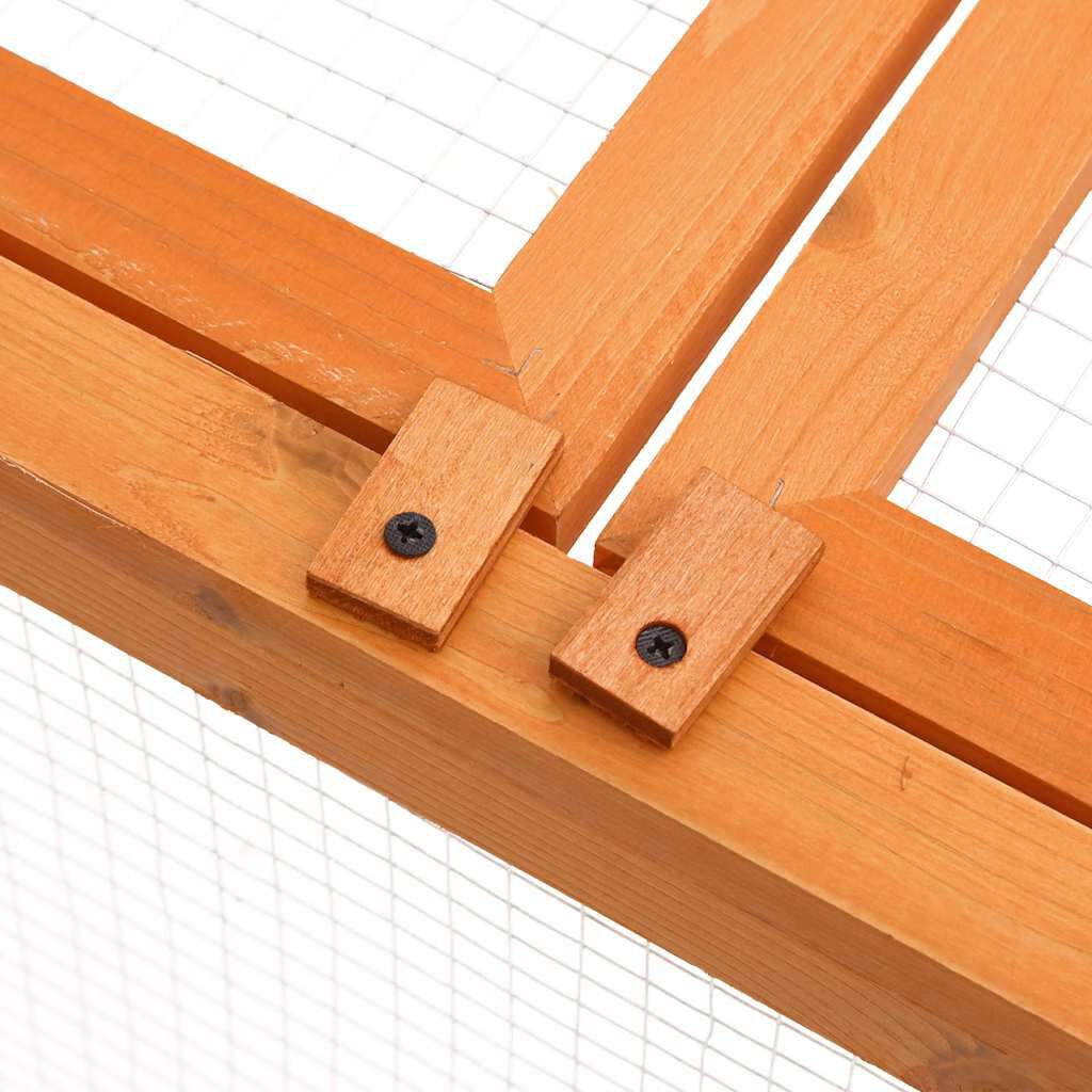 vidaXL Garden Animal Cage 150x100x50 cm Solid Firwood