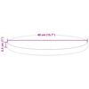 vidaXL Table Top Ø40x2.5 cm Solid Wood Pine