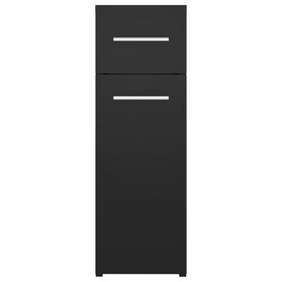 vidaXL Apothecary Cabinet Black 20x45.5x60 cm Engineered Wood, black vidaXL Apothecary Cabinet Black 20x45.5x60 cm Engineered Wood