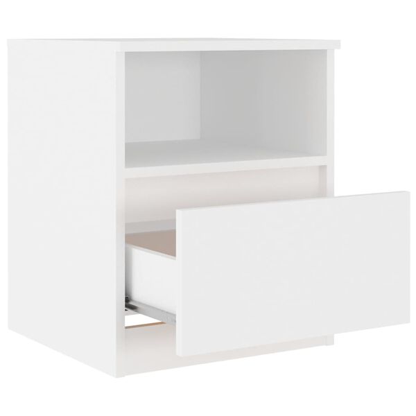 vidaXL Bed Cabinet White 40x40x50 cm Engineered Wood