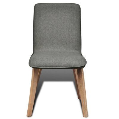 Oak Indoor Fabric Dining Chair Set 2 pcs Dark Grey, light grey Oak Indoor Fabric Dining Chair Set 2 pcs Dark Grey