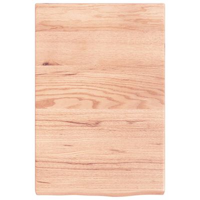 vidaXL Bathroom Countertop Light Brown 40x60x(2-4) cm Treated Solid Wood, light brown vidaXL Bathroom Countertop Light Brown 40x60x(2-4) cm Treated Solid Wood