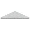 vidaXL Umbrella Weight Plates 4 pcs Grey Granite Triangular 60 kg
