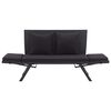 vidaXL Garden Bench with Cushions 176 cm Black Poly Rattan