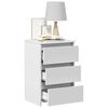 vidaXL Bed Cabinets 2 pcs White 40x35x62.5 cm Engineered Wood