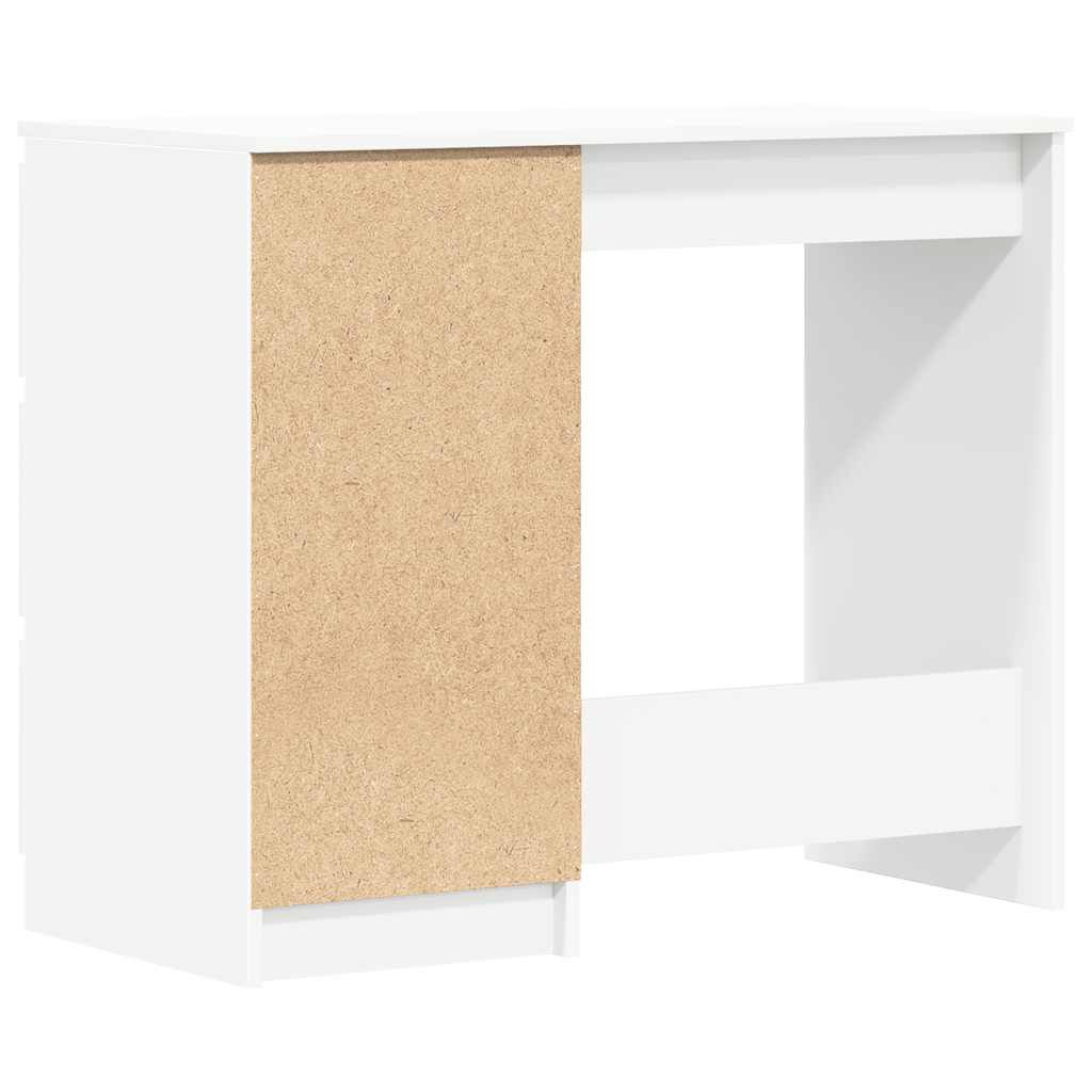 vidaXL Desk White 90x45x76 cm Engineered Wood
