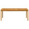 vidaXL Garden Table 200x100x74 cm Solid Acacia Wood