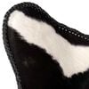 vidaXL Butterfly Chair Black and White Real Cowhide Leather