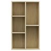 vidaXL Book Cabinet/Sideboard Sonoma Oak 50x25x80 cm Engineered Wood