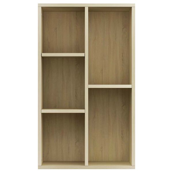 vidaXL Book Cabinet/Sideboard Sonoma Oak 50x25x80 cm Engineered Wood