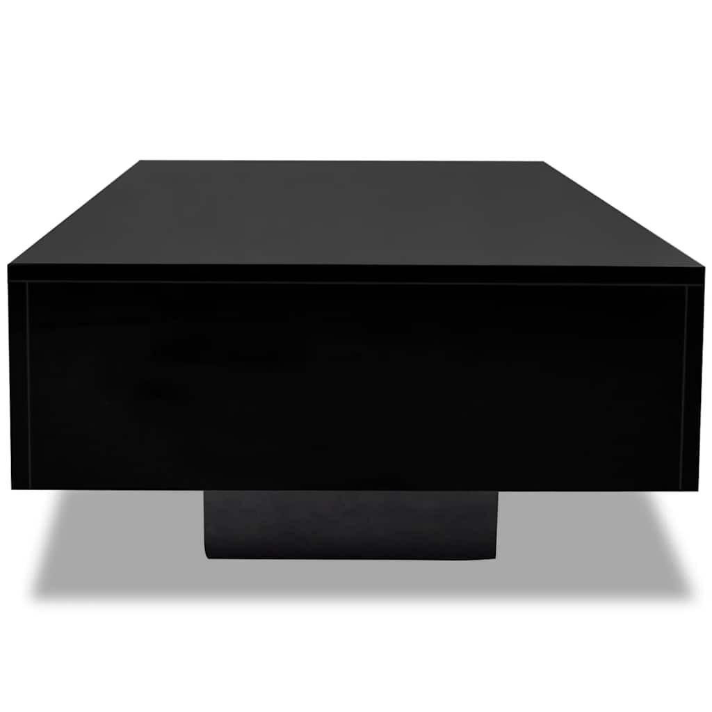 vidaXL Coffee Table High Gloss Black, black vidaXL Coffee Table High Gloss Black