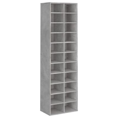 vidaXL Shoe Cabinet Concrete Grey 54x34x183 cm Engineered Wood, concrete grey vidaXL Shoe Cabinet Concrete Grey 54x34x183 cm Engineered Wood