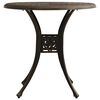 vidaXL Garden Table Bronze 78x78x72 cm Cast Aluminium