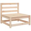 vidaXL 3 Piece Garden Lounge Set with Cushions Solid Pinewood