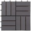 vidaXL Decking Tiles 20 pcs Grey Wash 30x30 cm Solid Acacia Wood