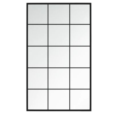 vidaXL Wall Mirrors 6 pcs Black 100x60 cm Metal,  vidaXL Wall Mirrors 6 pcs Black 100x60 cm Metal