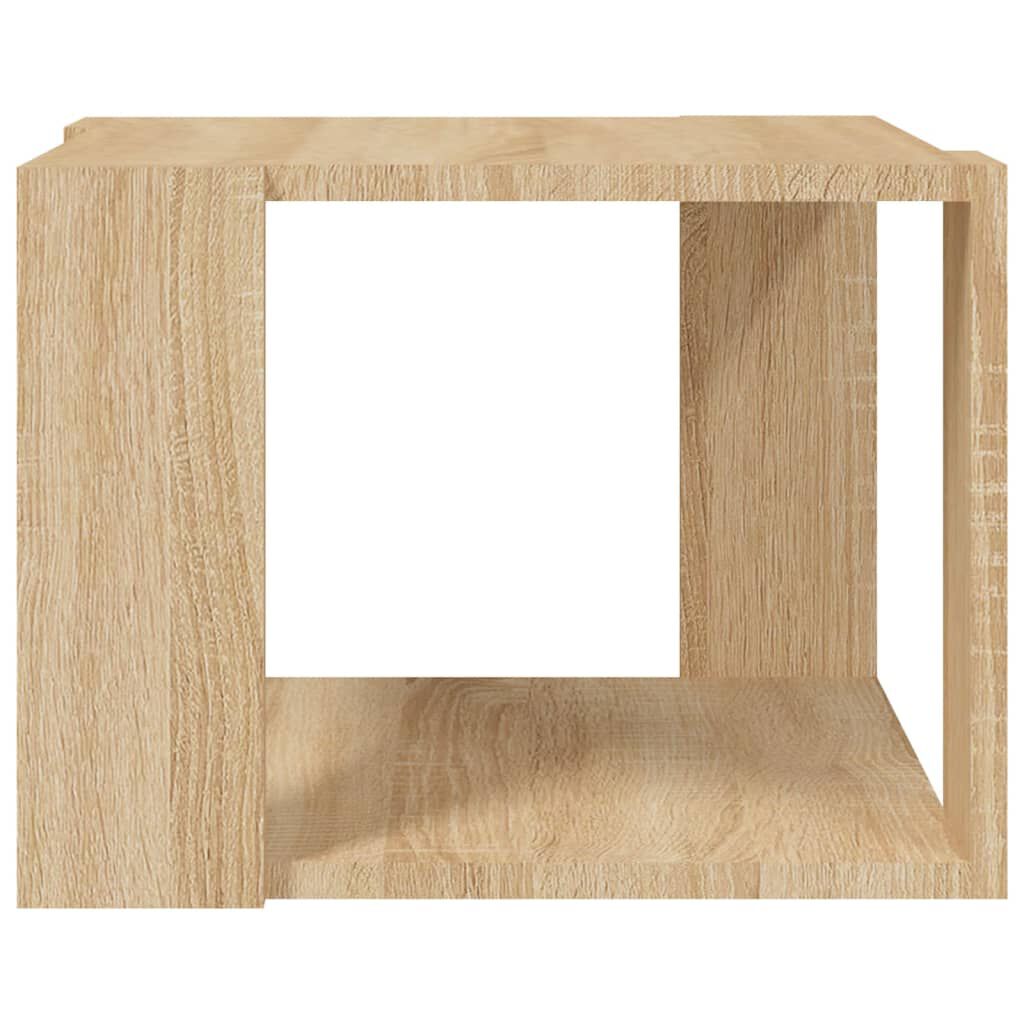 vidaXL Coffee Table Sonoma Oak 40x40x30 cm Engineered Wood