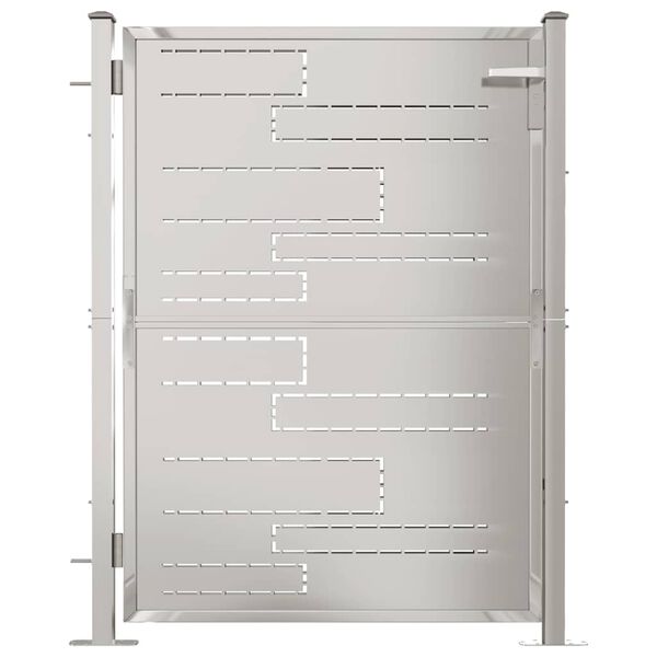 vidaXL Garden Gate 100x120 cm Stainless Steel