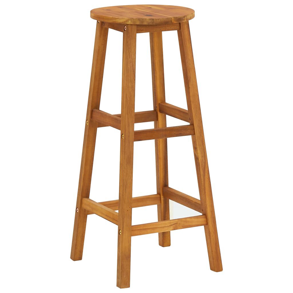 vidaXL Bar Stools 6 pcs Solid Acacia Wood