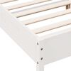 vidaXL Bed Frame without Mattress White 200x200 cm Solid Wood Pine