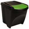 vidaXL Stackable Dustbins 3 pcs Anthracite 75 L