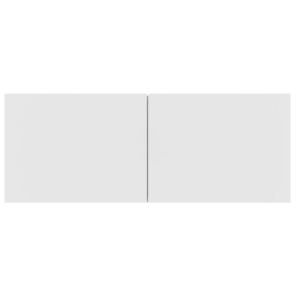 vidaXL TV Cabinets 2 pcs White 80x30x30 cm Engineered Wood